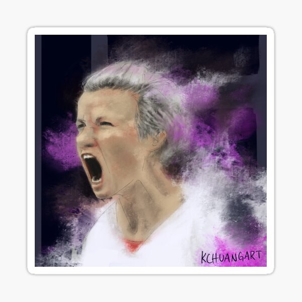 Megan Rapinoe Sticker For Sale By Kchuangart Redbubble 