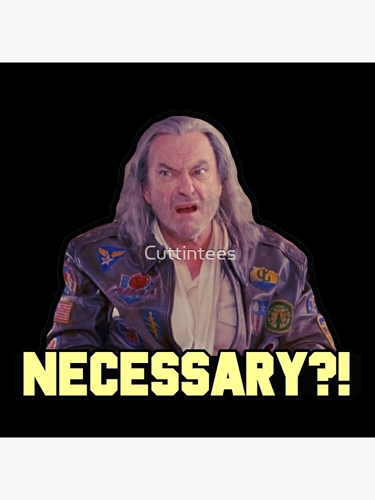 "Dodgeball Rip Torn Necessary?!" Poster by Cuttintees Redbubble