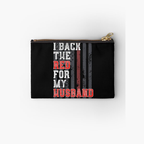 Item preview, Firefighter Wife Support Husband Quote American Flag Red  designed and sold by CreatedByHeidi.