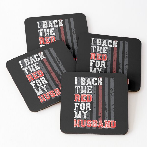 Item preview, Firefighter Wife Support Husband Quote American Flag Red  designed and sold by CreatedByHeidi.