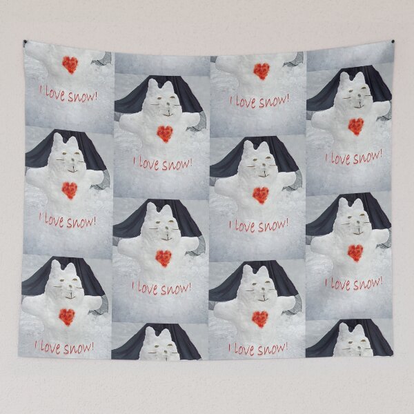 Item preview, I Love Snow! designed and sold by Frankie Cat Photography.