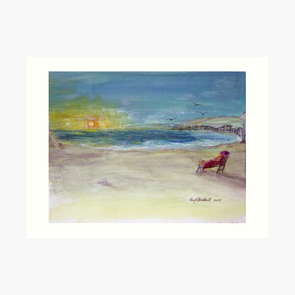Lady Ruth Marie Sunrise at the Beach Art Print