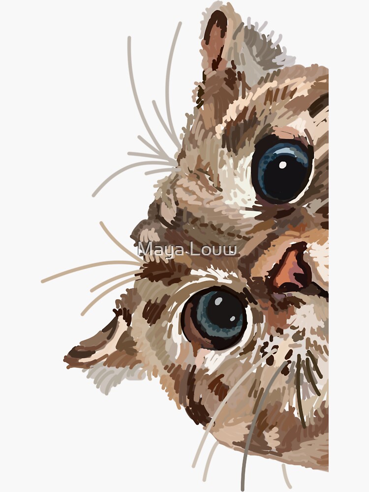 Peeking Cat by MewMewMaya