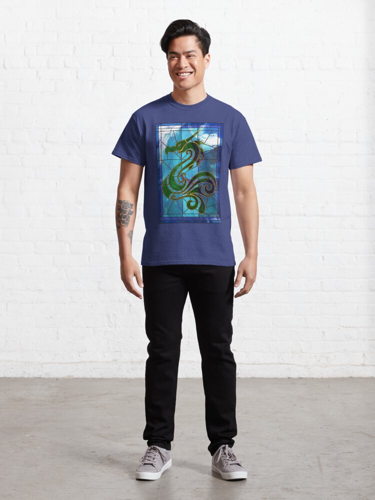 Alternate view of Dragon of the Waves Classic T-Shirt