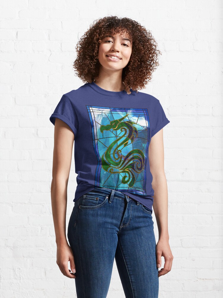 Alternate view of Dragon of the Waves Classic T-Shirt
