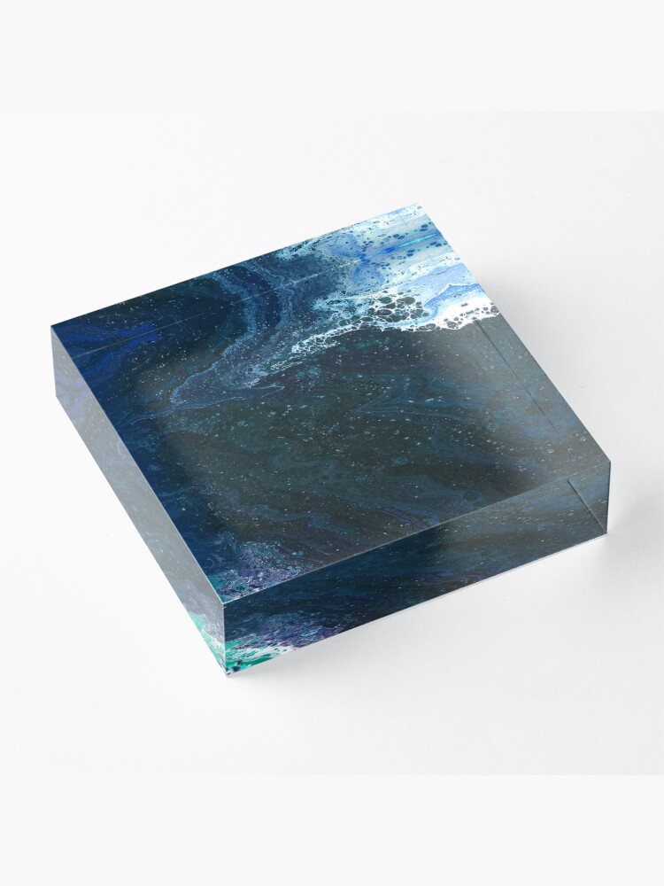 Alternate view of Estuary: river art Acrylic Block