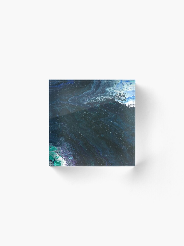 Alternate view of Estuary: river art Acrylic Block