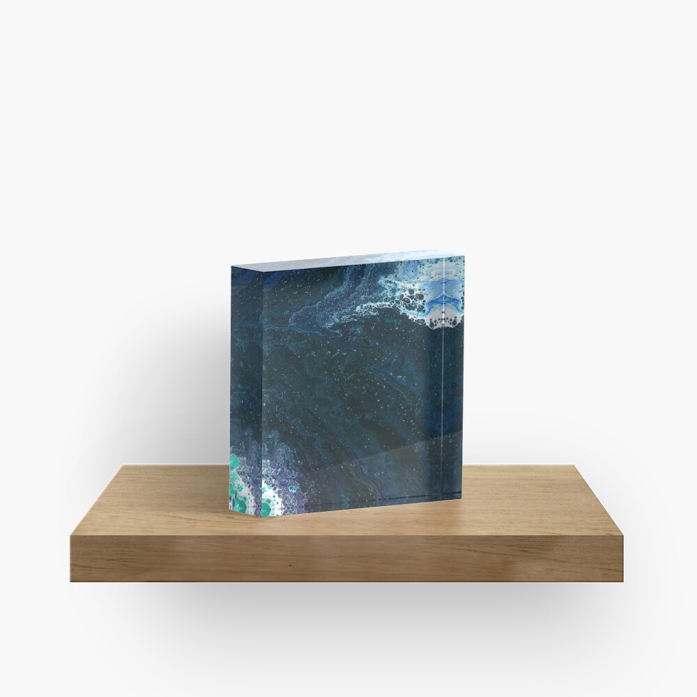 Estuary: river art Acrylic Block