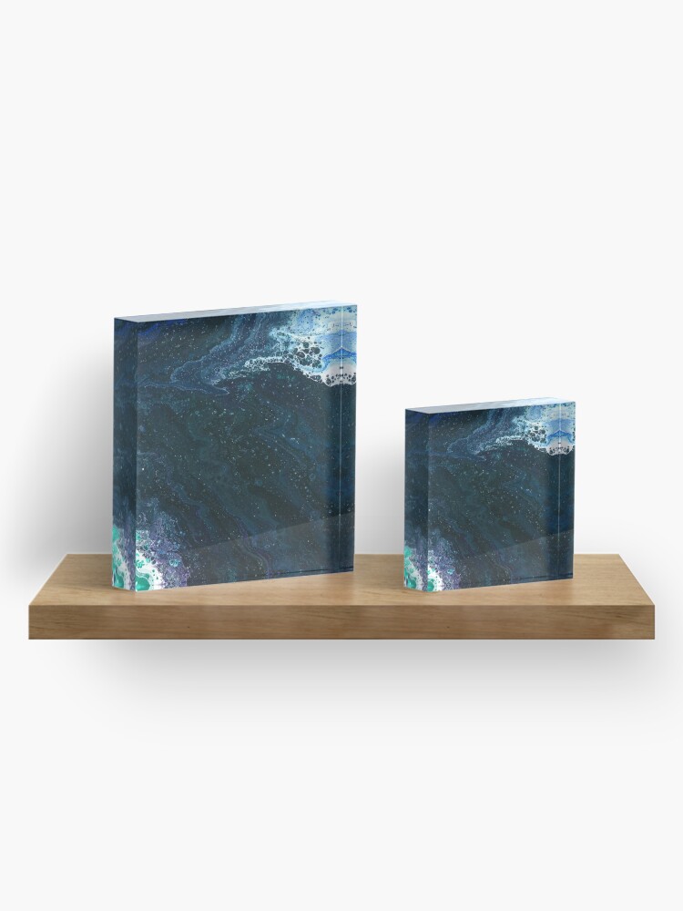 Alternate view of Estuary: river art Acrylic Block