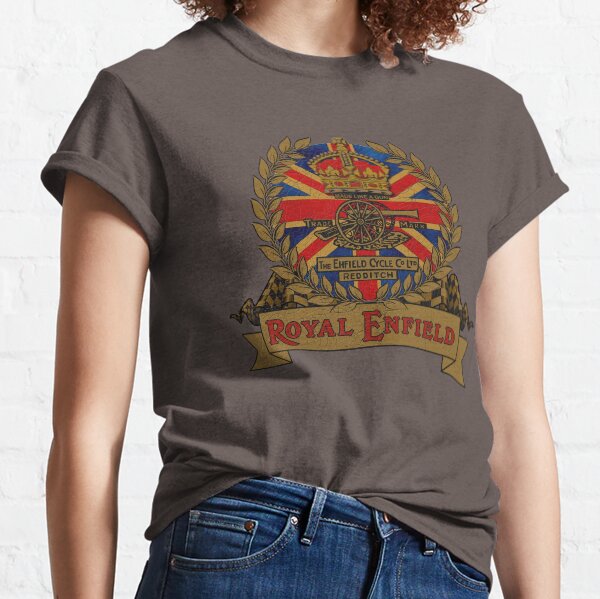 Conception de moto Classic Royal Enfield Crest de MotorManiac T-shirt classique