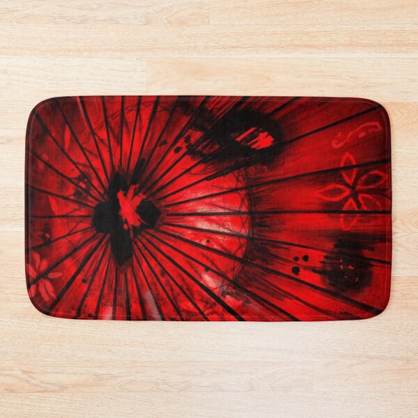 Item preview, Abstract Japanese Red Umbrella – Dynamic Cultural Art designed and sold by ArtStyleAlice.