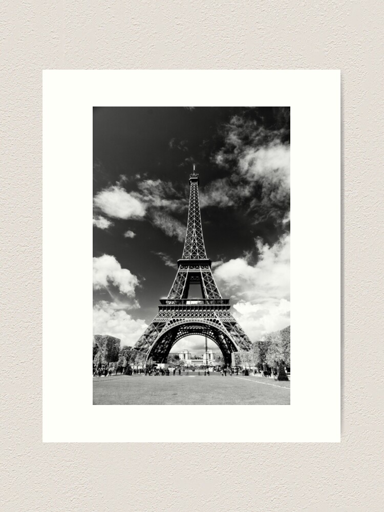 Alternate view of The crowd around the Eiffel Tower - Paris, France Art Print
