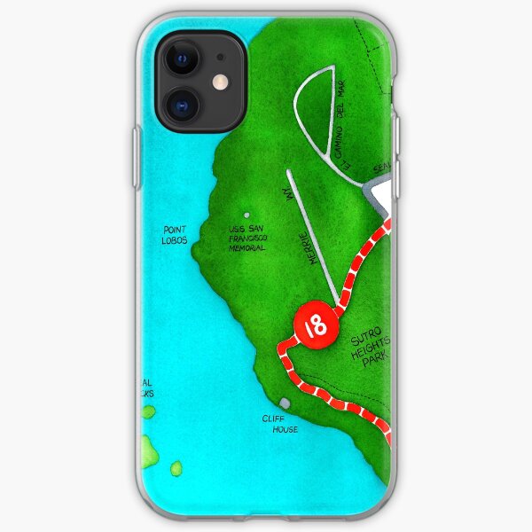San Francisco map - Outer Richmond iPhone Soft Case