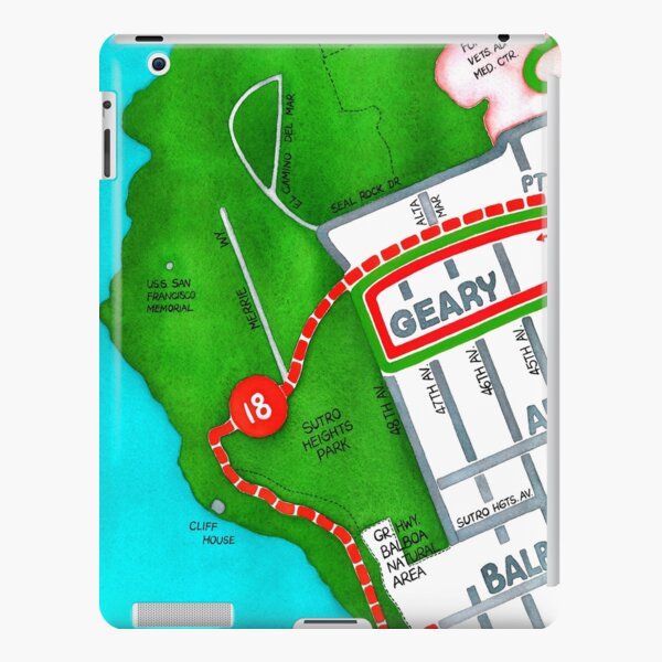San Francisco map - Outer Richmond iPad Snap Case