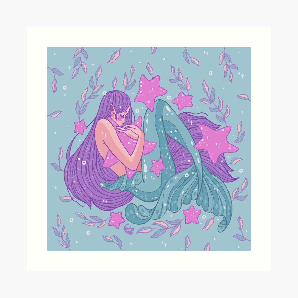 Starfish Hugs Art Print