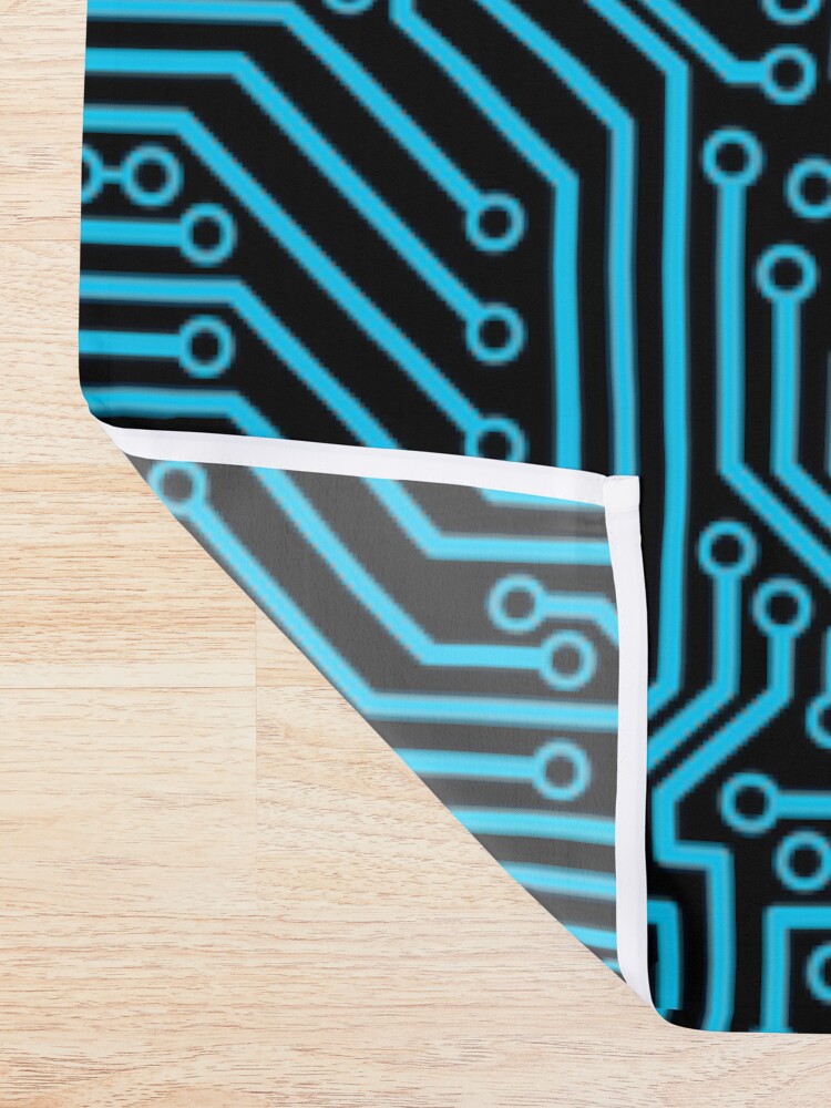 Alternate view of Reboot BLUE Shower Curtain