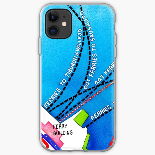 San Francisco map - Embarcadero iPhone Soft Case
