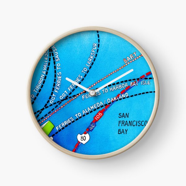 San Francisco map - Embarcadero Clock