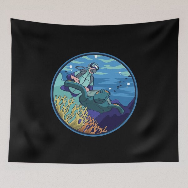 Item preview, Scuba Diving - Turtles Fishes Swimming designed and sold by PrintPress.