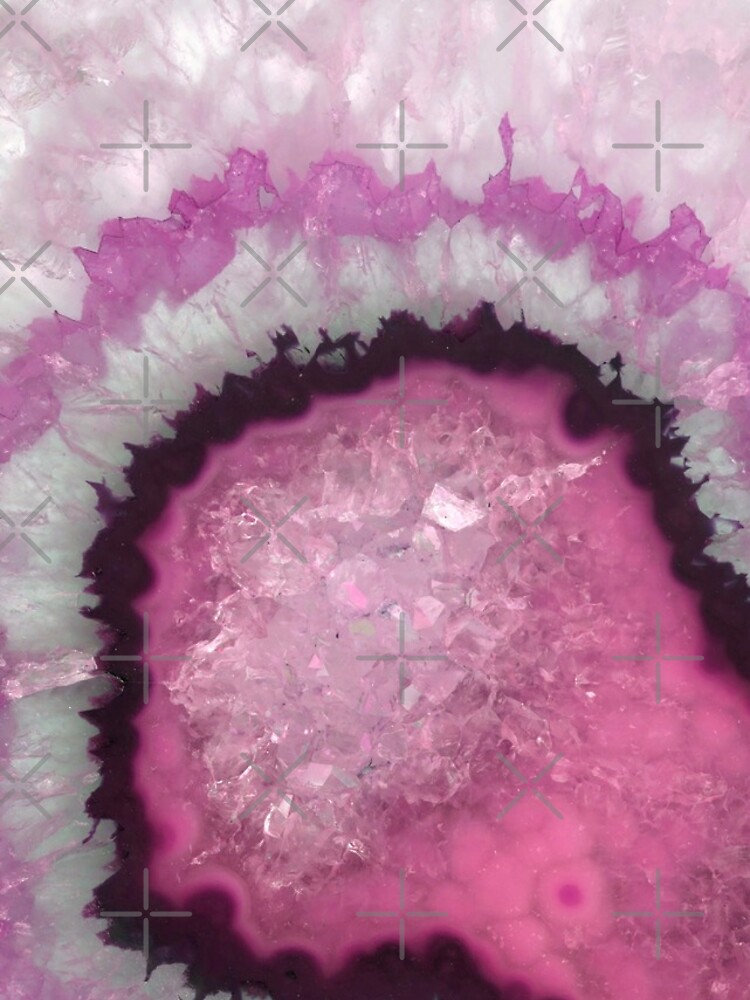 Pink Geode Glitter Clear iPhone Case –