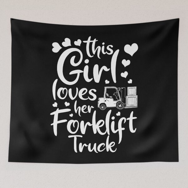 Item preview, Forklift Truck Forklift Driver Operator Girl Woman designed and sold by Krautshirts.