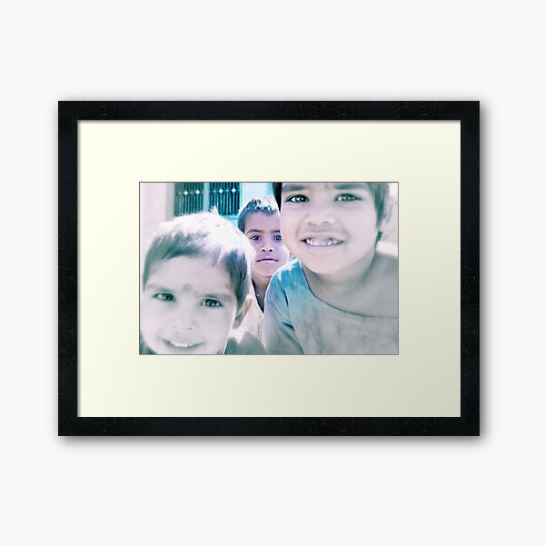 the world in his eyes Framed Art Print