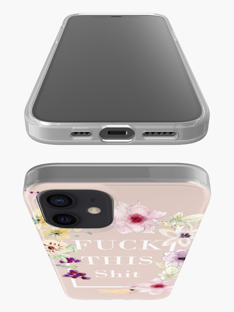 Alternate view of Fuck this shit - Floral summer flowers iPhone Case & Cover