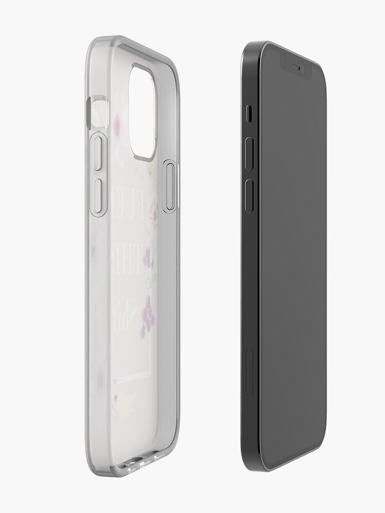 Alternate view of Fuck this shit - Floral summer flowers iPhone Case & Cover