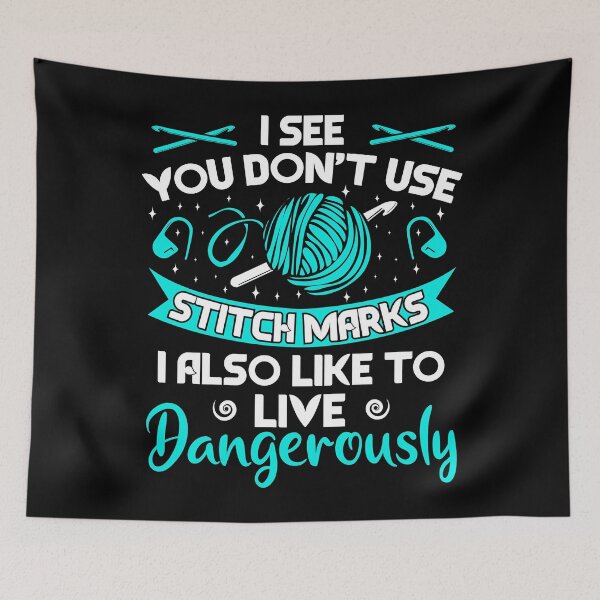 Item preview, Crocheting Crochet Hooks Yarn Stitch Marks Gift designed and sold by Krautshirts.