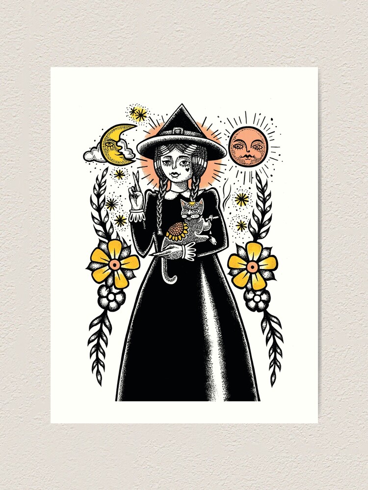 Witch Art Tattoo Art Witchcraft Poster Coven Witch Art Tattoo Art Witchcraft Poster Coven