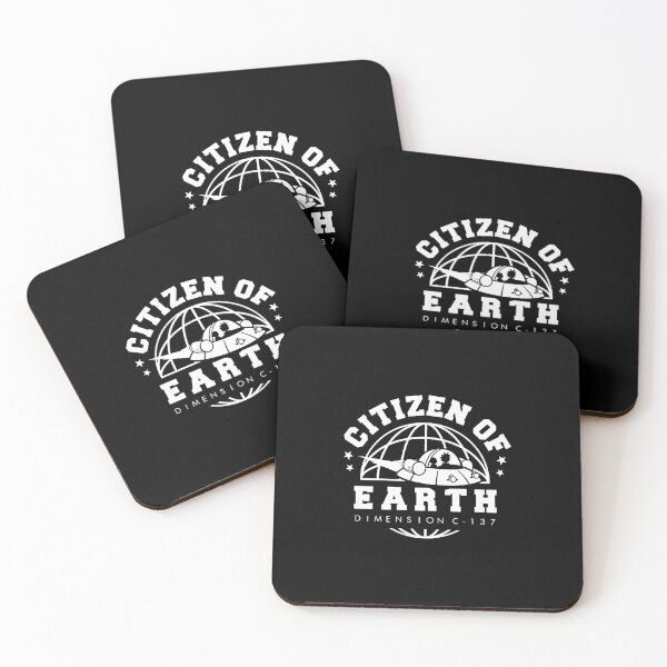 'Earth Dimension C-137 Coasters (Set of 4)