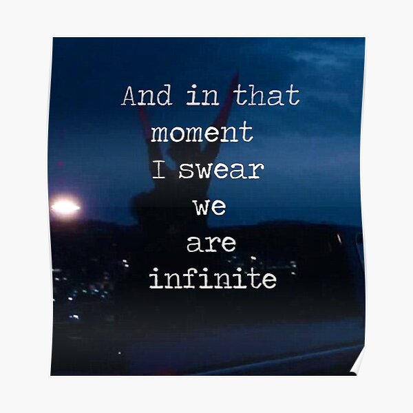 We Are Infinite--The Perks of Being a Wallflower Poster