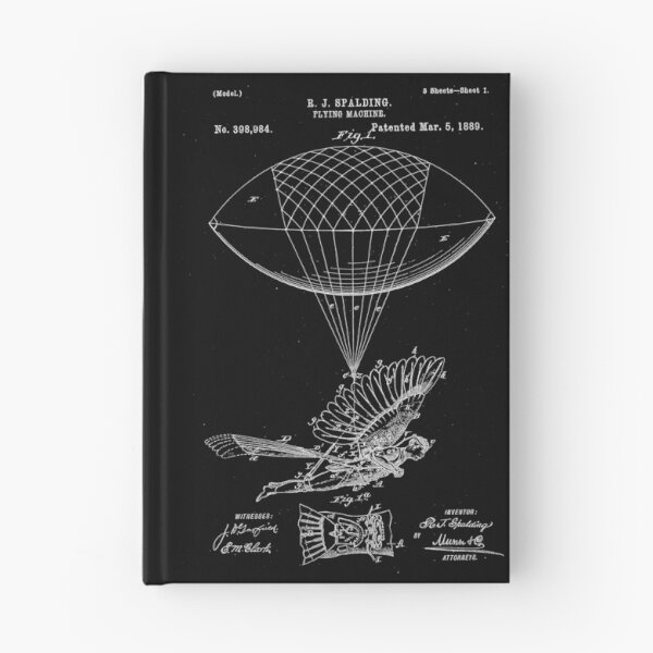 Item preview, Vintage Flying Machine Patent Graphic designed and sold by ISaidBang.