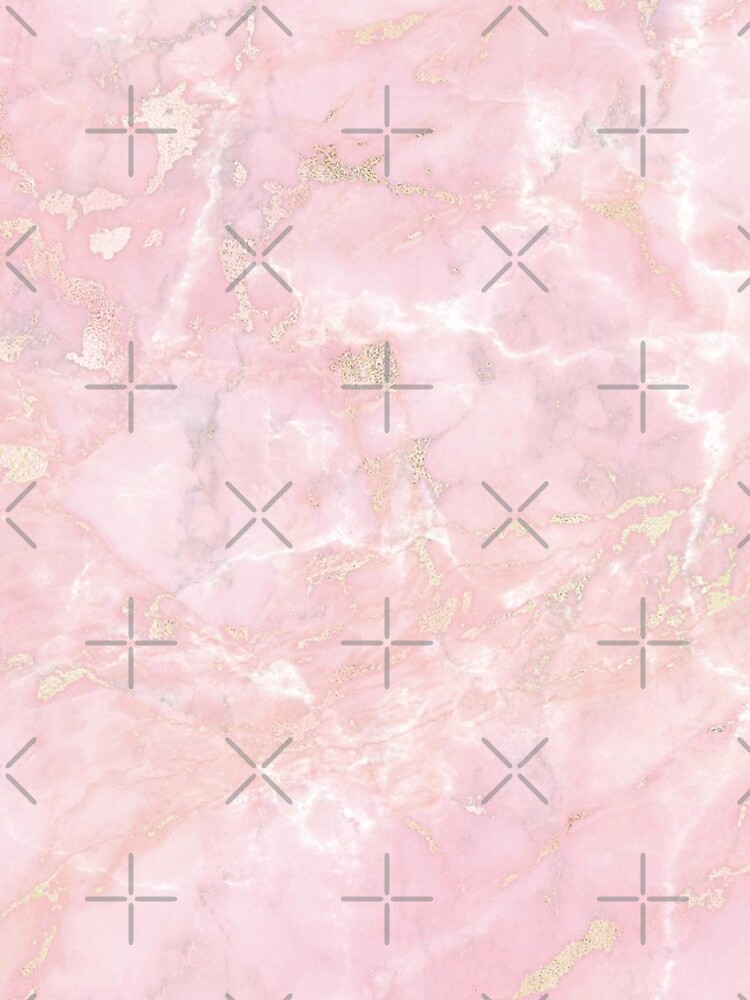 RoseGold Metal Veines on Pink Marble by MysticMarble
