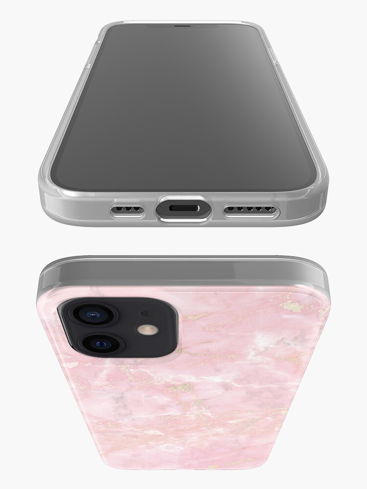 Alternate view of RoseGold Metal Veines on Pink Marble iPhone Case & Cover