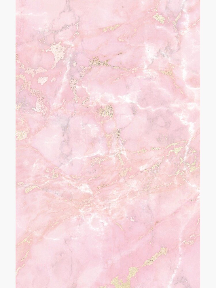 RoseGold Metal Veines on Pink Marble by MysticMarble