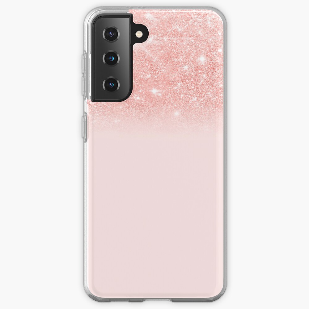 Blush Rosegold Glitter Case & Skin for Samsung Galaxy