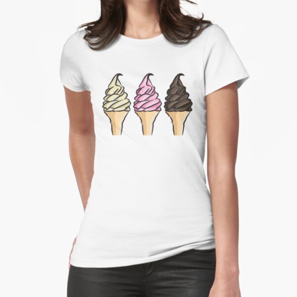 Neapolitan Icecreams Fitted T-Shirt