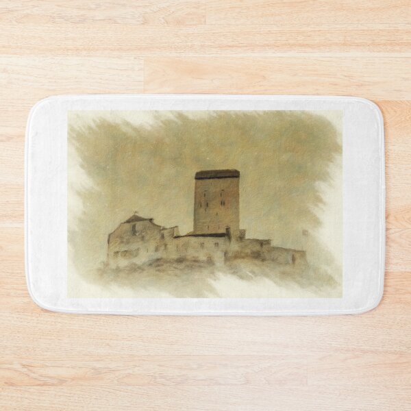 Item preview, Sargans Castle digital art oil painting designed and sold by DiFigianoPhoto.