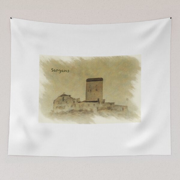 Item preview, Sargans Castle digital oil painting designed and sold by DiFigianoPhoto.