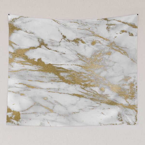 Item preview, Gold Veins on Gray and White Faux Marble designed and sold by MysticMarble.