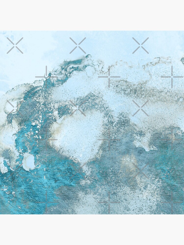 Ice Blue Metal Foil and Light Blue Marble Texture by MysticMarble