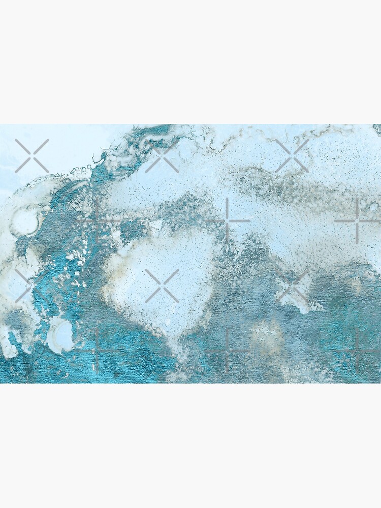 Ice Blue Metal Foil and Light Blue Marble Texture by MysticMarble