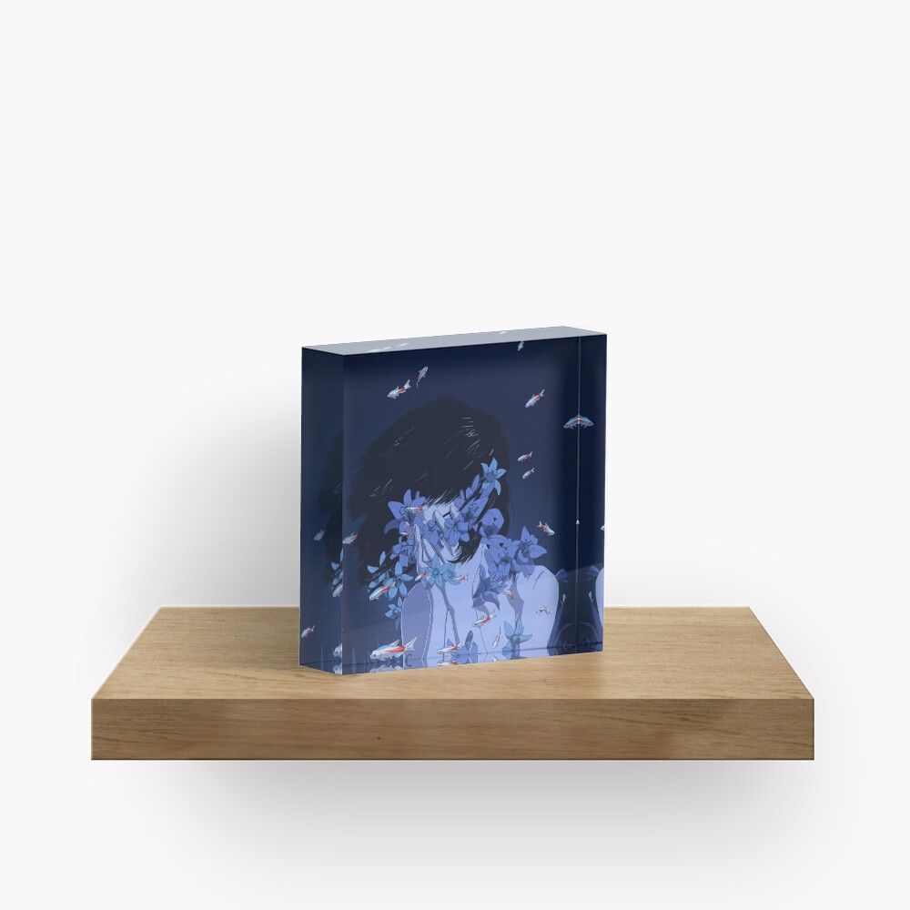 Perfect Blue Acrylic Block