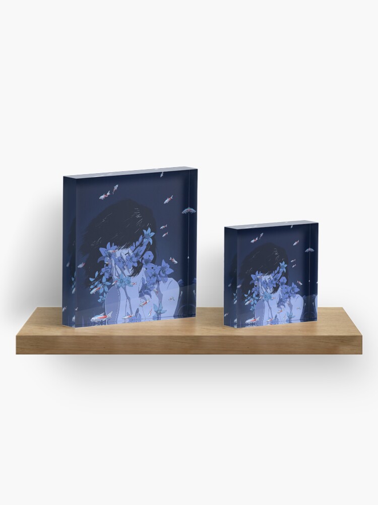Alternate view of Perfect Blue Acrylic Block