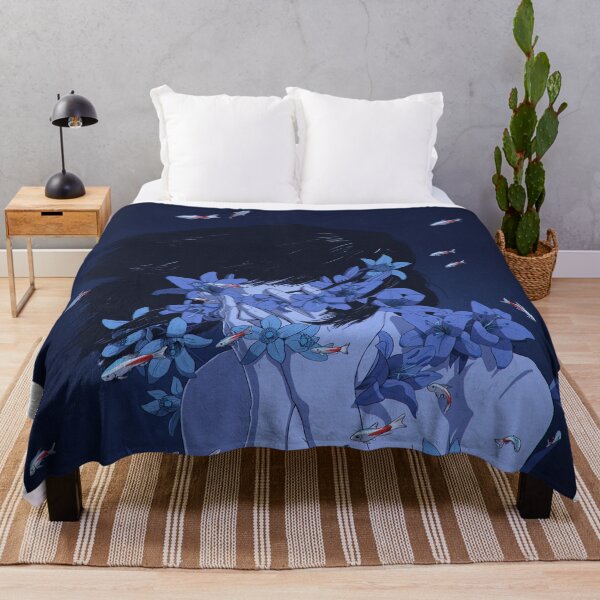 Perfect Blue Throw Blanket