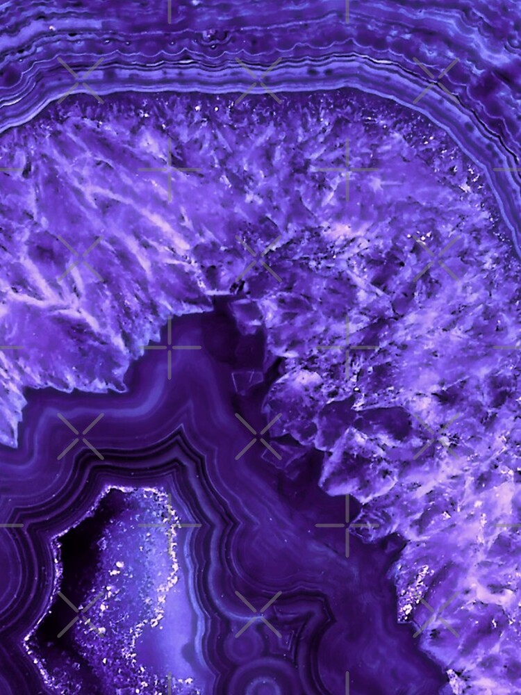 Ultra Violet Agate Mineral Gemstone by MysticMarble