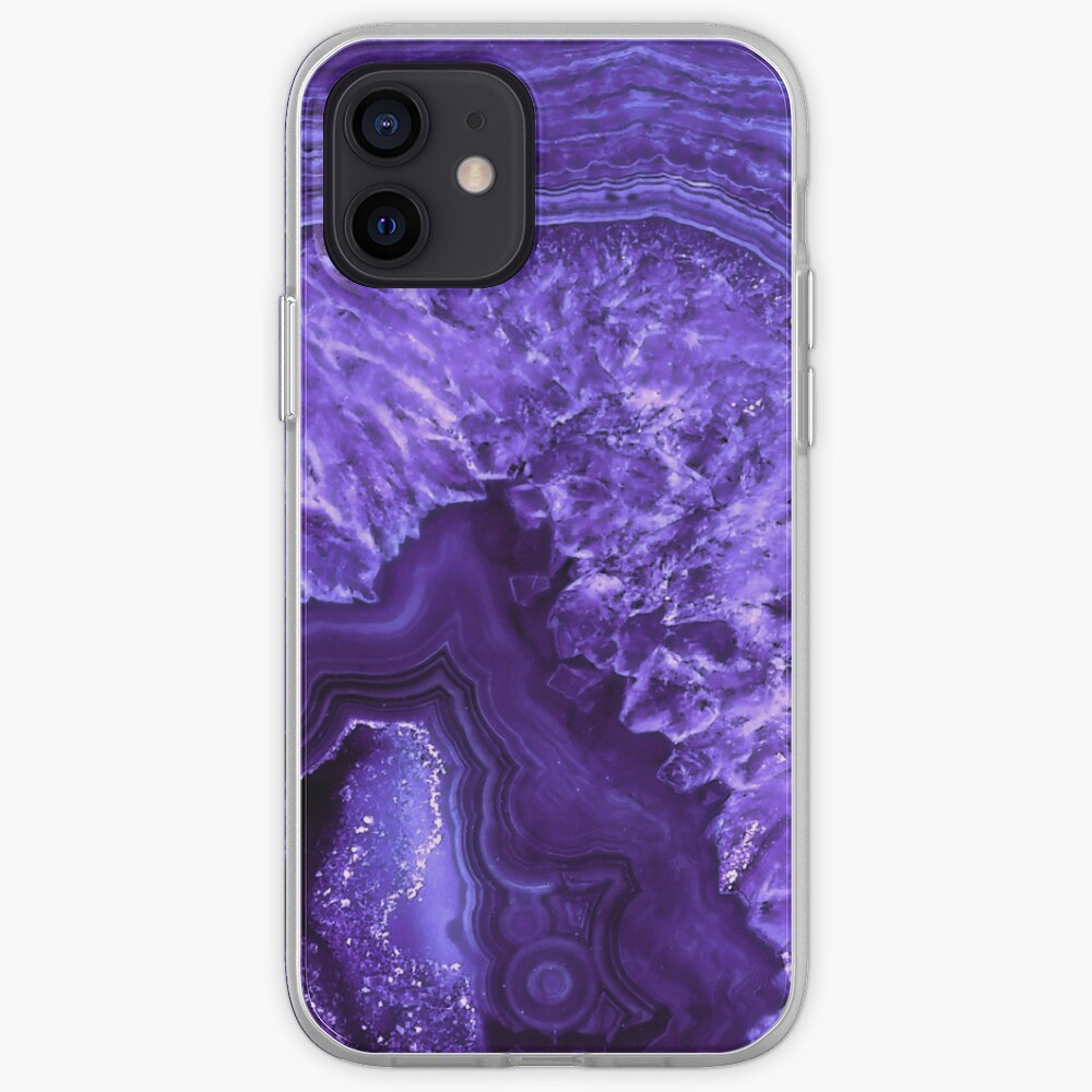Ultra Violet Agate Mineral Gemstone iPhone Case & Cover