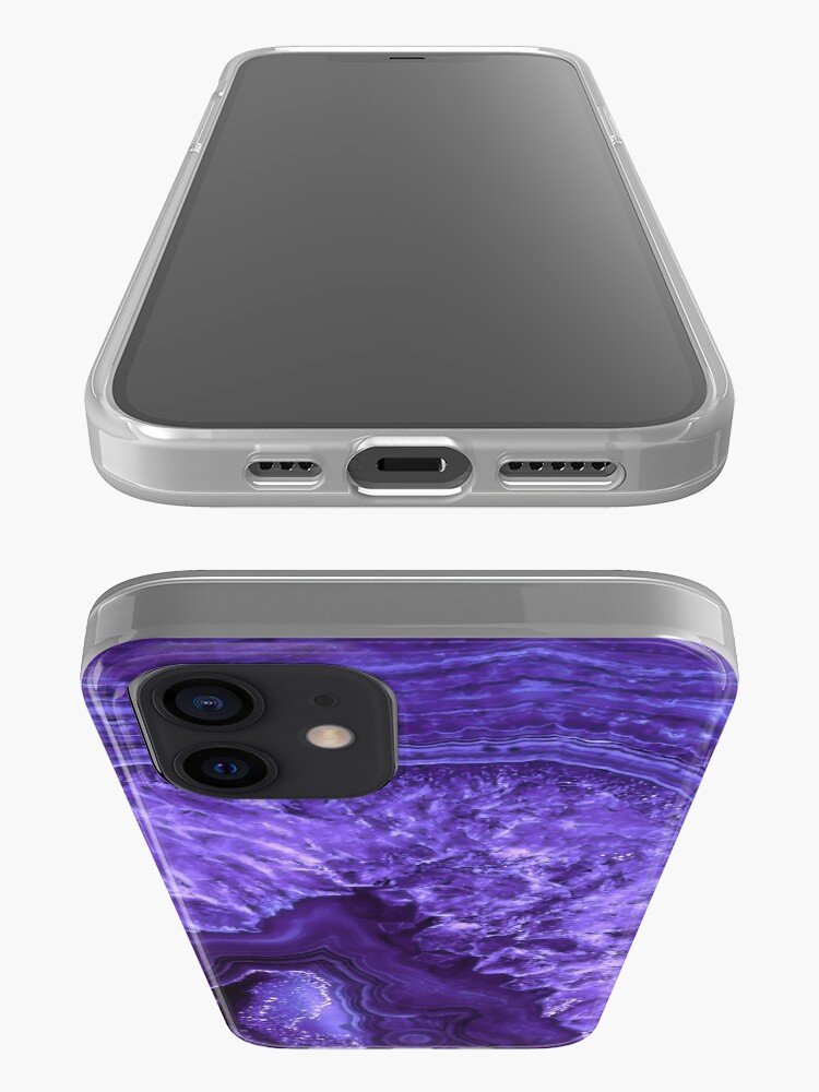 Alternate view of Ultra Violet Agate Mineral Gemstone iPhone Case & Cover