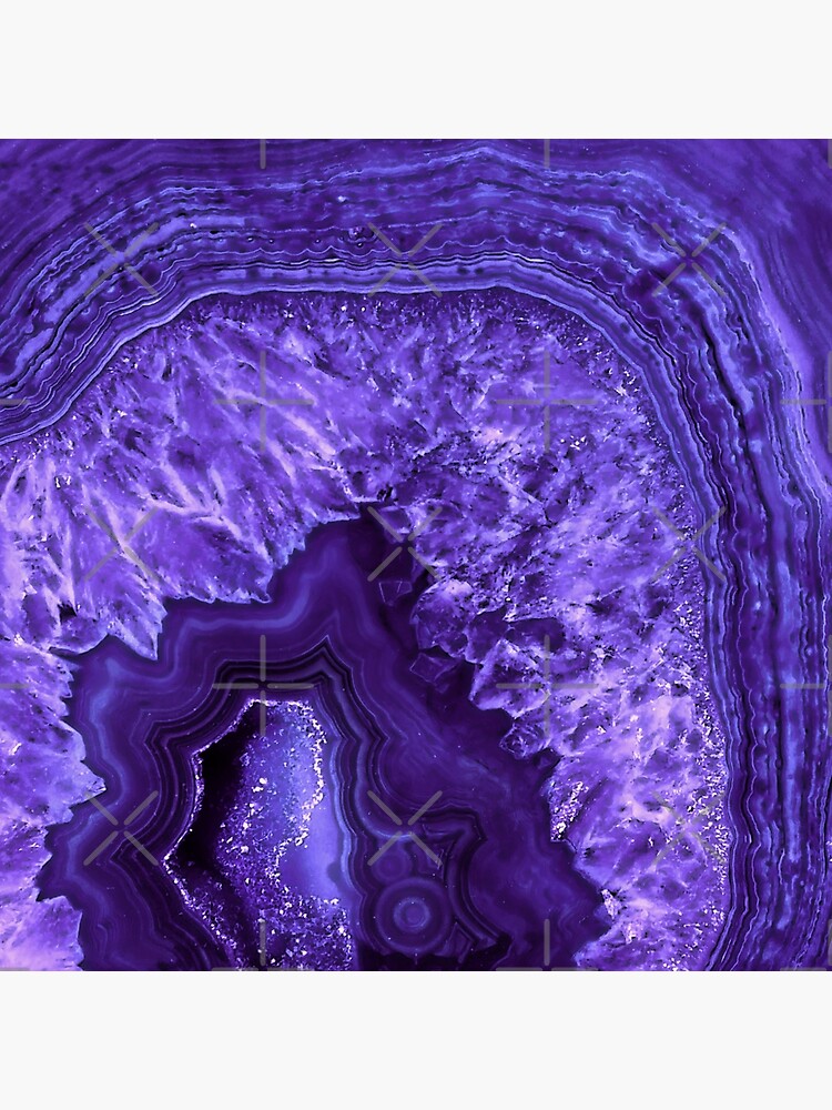 Ultra Violet Agate Mineral Gemstone by MysticMarble